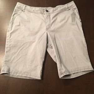 Lane Bryant grey Bermuda shorts